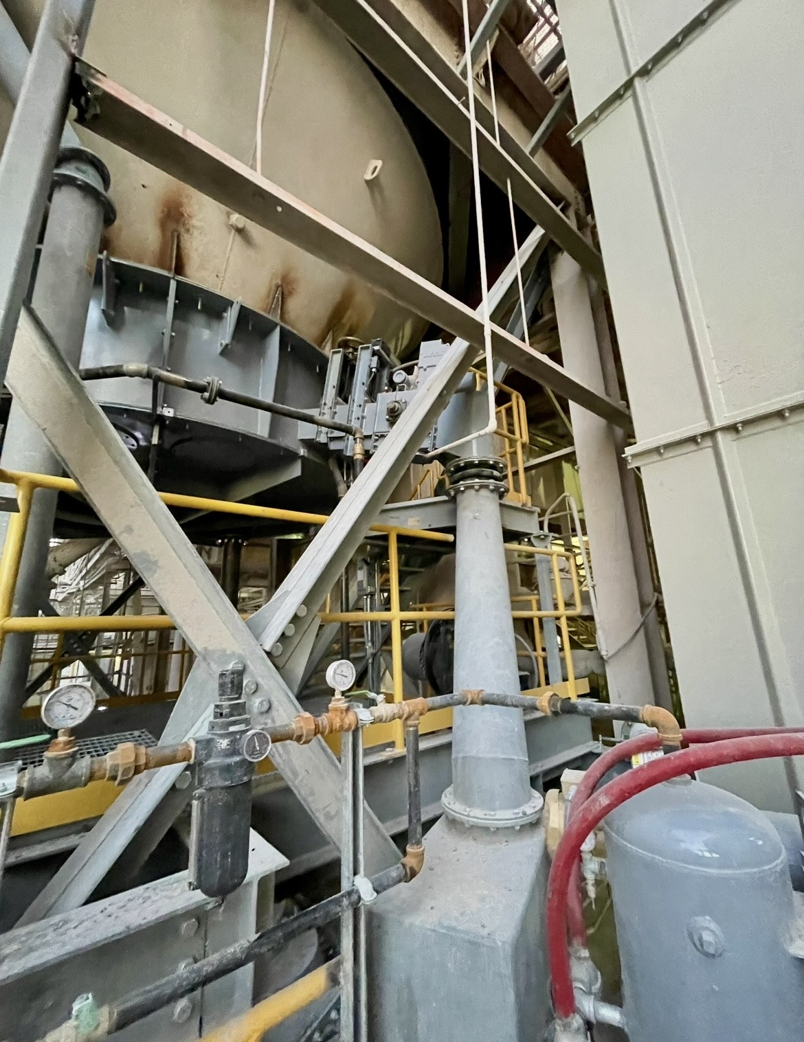 Kiln Feed System — Piping Below The Bin (11/18)