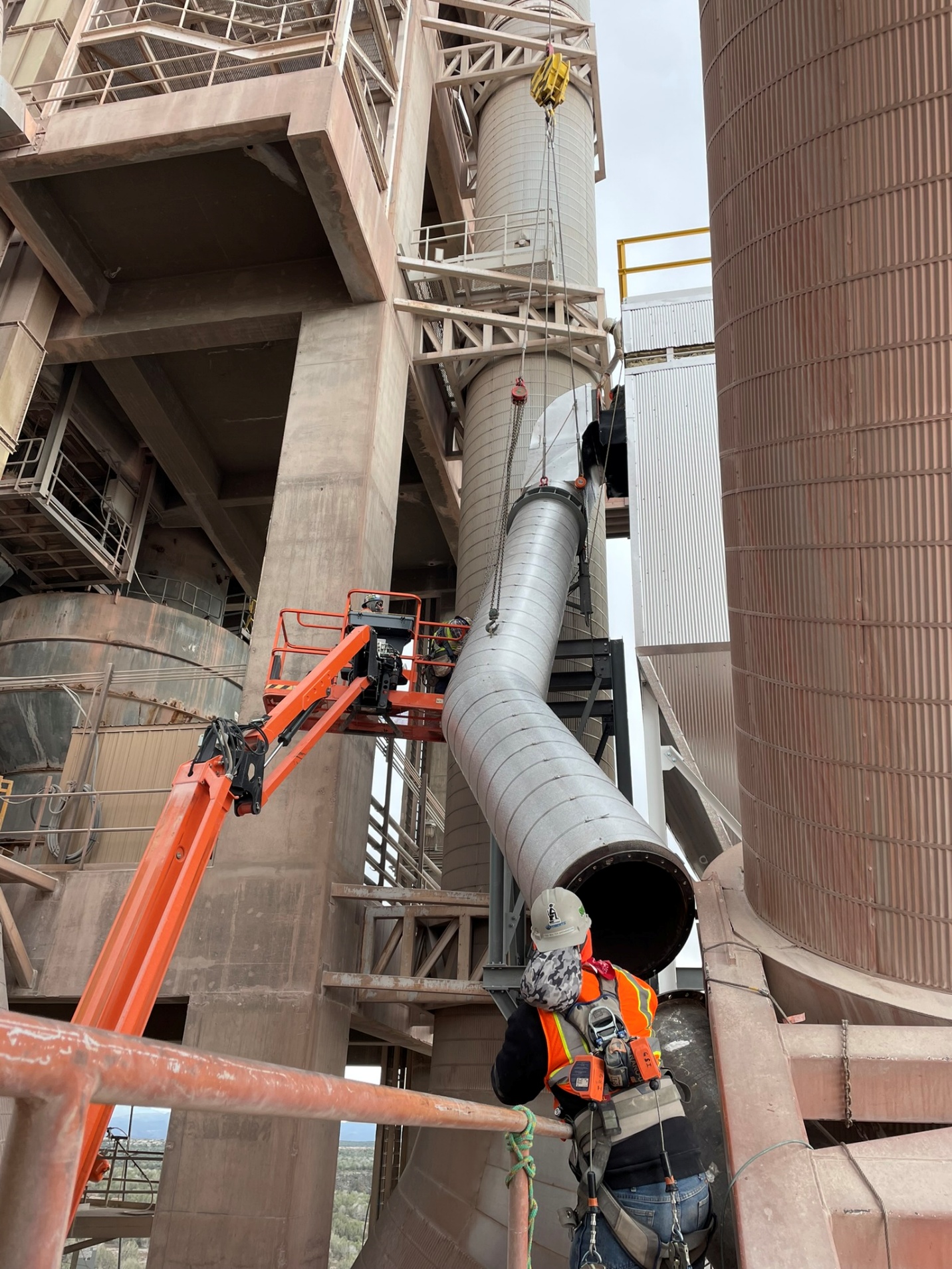 Raw Grinding Dust Collector — Duct Installation (5/11)